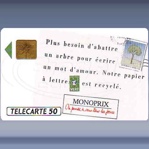 Monoprix - Papier recyclé