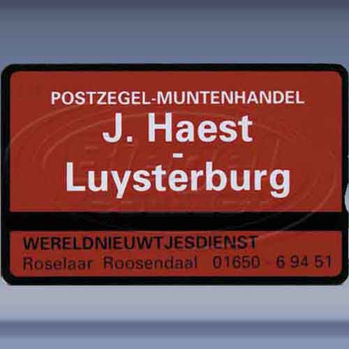 Postzegel-/muntenhandel J. Haest